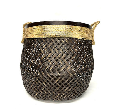 PANIER ROND BAMBOU COLORIS︱Lory