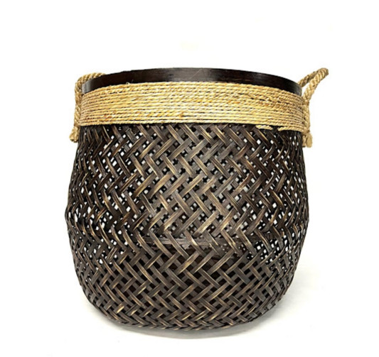 PANIER ROND BAMBOU COLORIS︱Lory