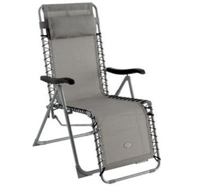 FAUTEUIL RELAX PLIANT GRIS︱Lory