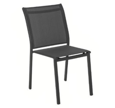 CHAISE EMPILABLE ANTHRACITE︱Lory