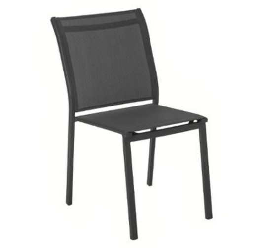 CHAISE EMPILABLE ANTHRACITE︱Lory