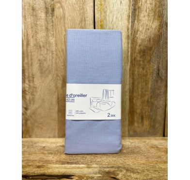 TAIE OREILLER 63X63CM BLEU︱Lory