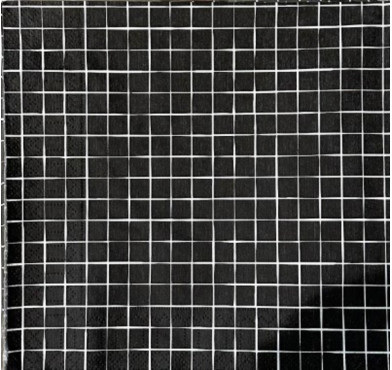 SERVIETTE EN PAPIER CARRE NOIR︱Lory