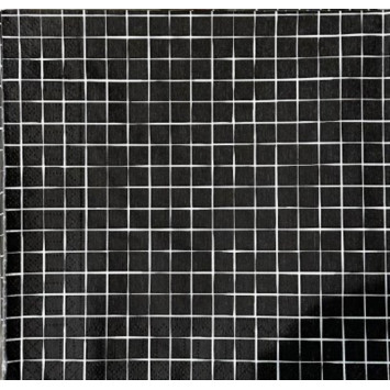 SERVIETTE EN PAPIER CARRE NOIR︱Lory