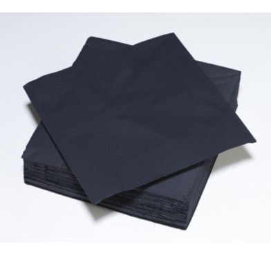 SERVIETTE EN PAPIER - NOIR︱Lory