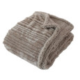 PLAID BEIGE FONCE 130X170CM