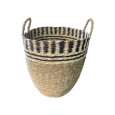 PANIER ROND EN FIBRE VEGETALE