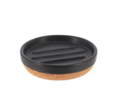 PORTE SAVON ROND NOIR ET LIEGE︱Lory