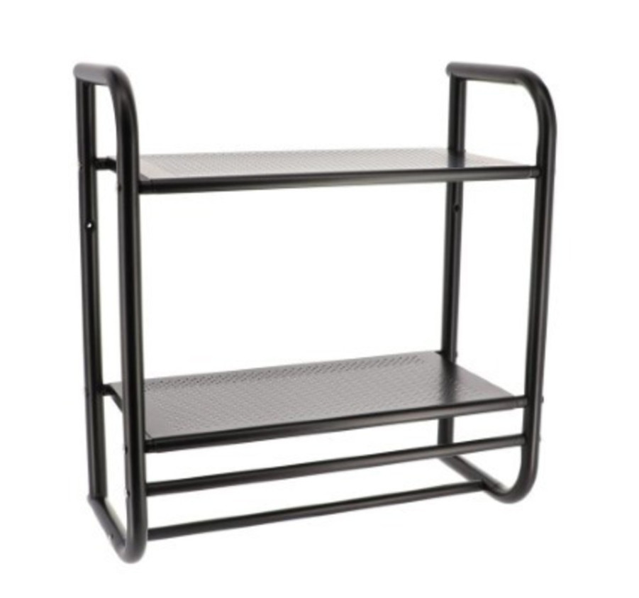 ETAGERE MURALE METAL NOIR