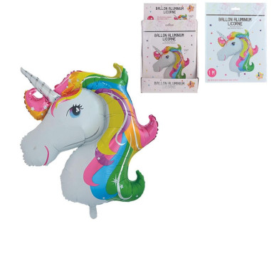 BALLON ALUMINIUM LICORNE 100CM︱Lory