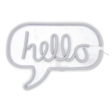 LAMPE LED EFFET NEON HELLO USB︱Lory
