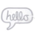 LAMPE LED EFFET NEON HELLO USB
