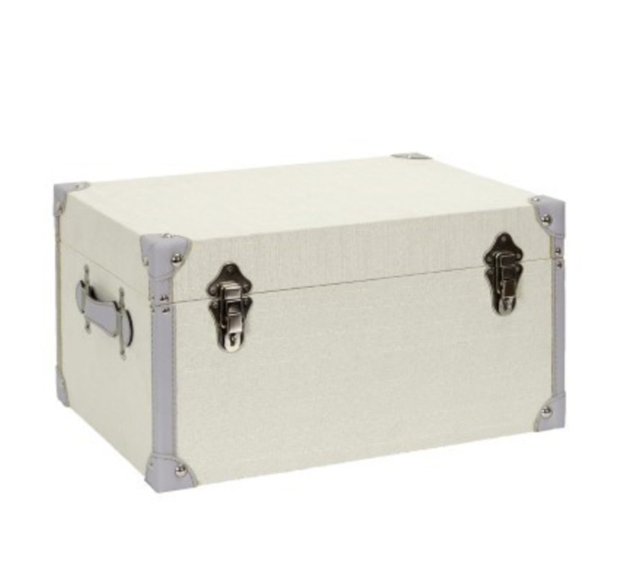 MALLE DE RANGEMENT BEIGE ET