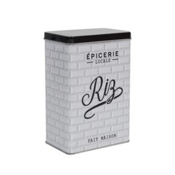 BOITE A RIZ METAL EMBOSSE︱Lory