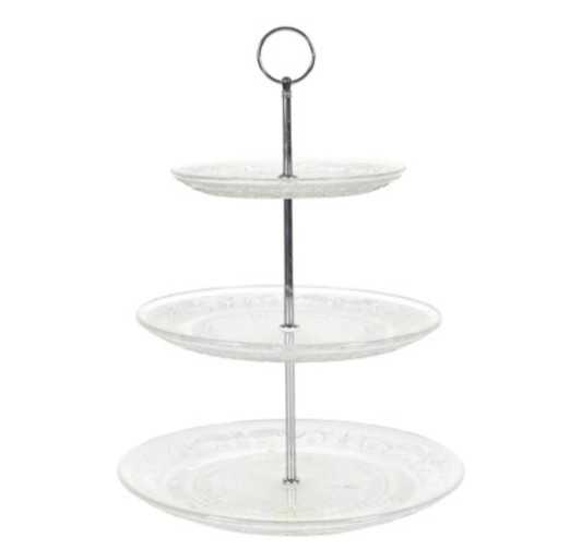 PLATEAU A GATEAUX EN VERRE︱Lory