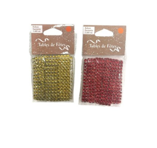RUBAN STRASS 1.8 M X 2 CM︱Lory
