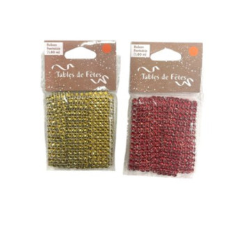 RUBAN STRASS 1.8 M X 2 CM︱Lory