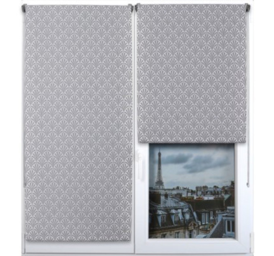 STORE TAMISANT IMPRIME GRIS