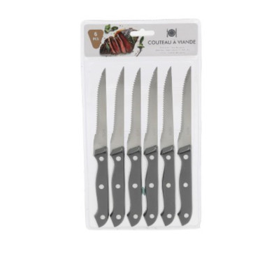 COUTEAU A VIANDE X6 EN INOX︱Lory