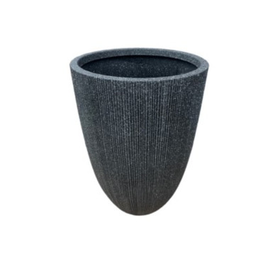 CACHE POT HAUT ROND NOIR︱Lory