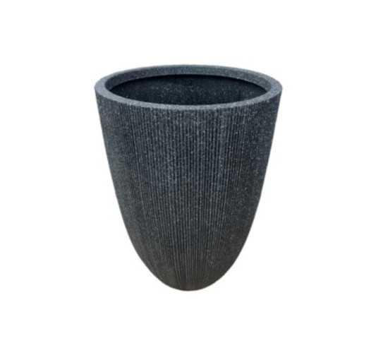 CACHE POT HAUT ROND NOIR︱Lory