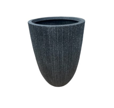 CACHE POT HAUT ROND NOIR︱Lory