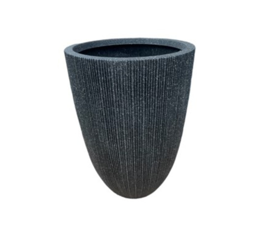 CACHE POT HAUT ROND NOIR︱Lory