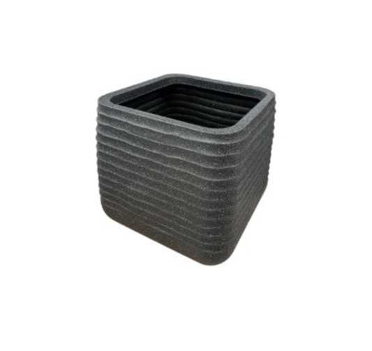 CACHE POT CARRE NOIR︱Lory