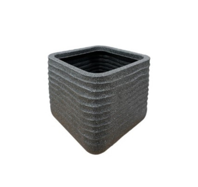 CACHE POT CARRE NOIR︱Lory