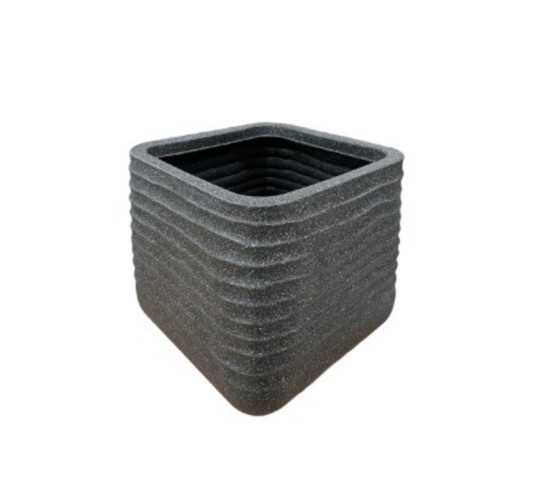CACHE POT CARRE NOIR︱Lory