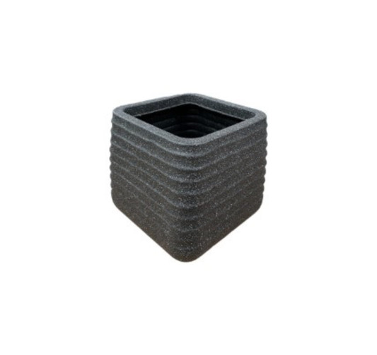 CACHE POT CARRE NOIR︱Lory