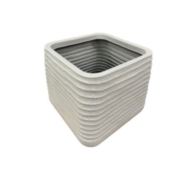CACHE POT CARRE BEIGE︱Lory