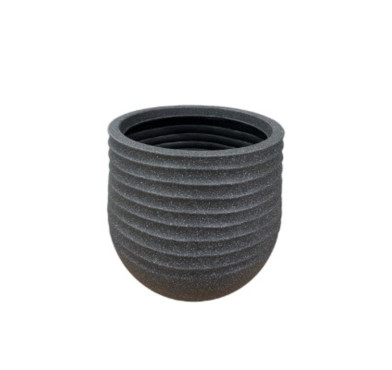 CACHE POT ROND NOIR︱Lory