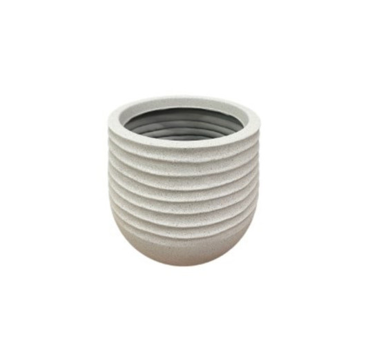 CACHE POT ROND BEIGE︱Lory