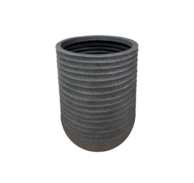 CACHE POT ROND HAUT NOIR︱Lory