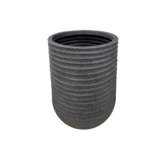 CACHE POT ROND HAUT NOIR︱Lory
