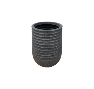 CACHE POT ROND HAUT NOIR︱Lory