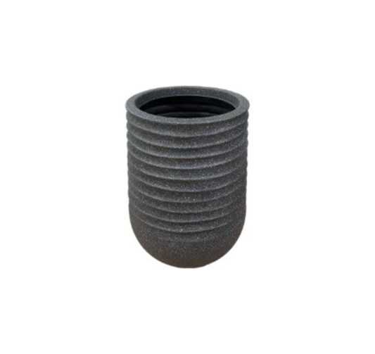 CACHE POT ROND HAUT NOIR︱Lory