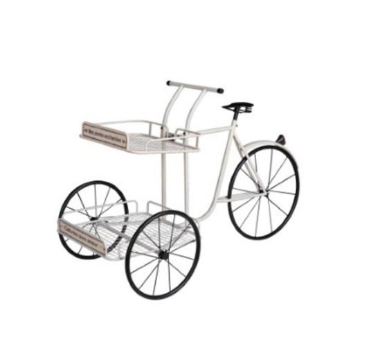 TRICYCLE PORTE PLANTE BLANC︱Lory