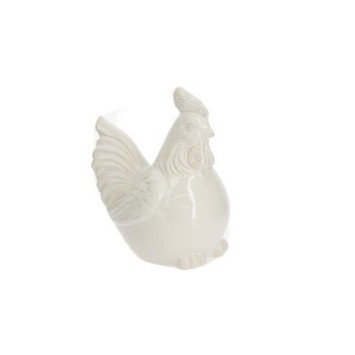 POULE EN CERAMIQUE BLANC︱Lory