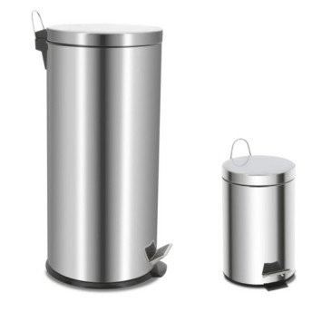 SET DE 2 POUBELLES EN INOX︱Lory