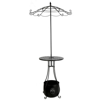PARASOL PORTE PLANTES NOIR︱Lory