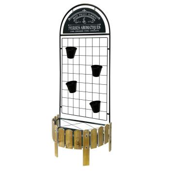 JARDINIERE AVEC TREILLIS NOIR︱Lory