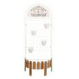 JARDINIERE AVEC TREILLIS BLANC