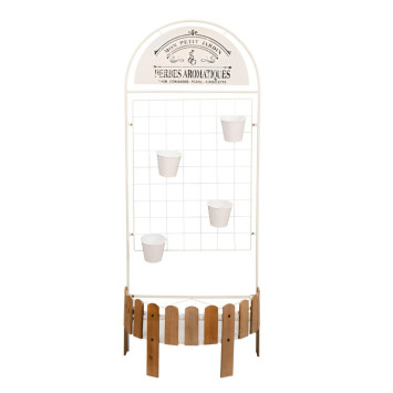 JARDINIERE AVEC TREILLIS BLANC︱Lory