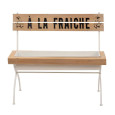 BANC A FLEURIR BLANC EN BOIS