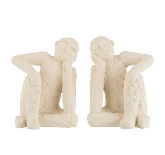STATUE EN CIMENT BLANC︱Lory