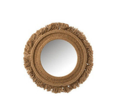 MIROIR ROND EN JUTE NATURELLE︱Lory