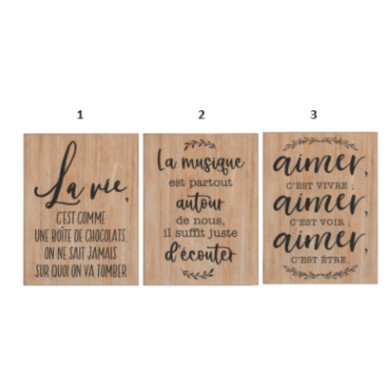PANCARTE TEXTE VERTICALE︱Lory