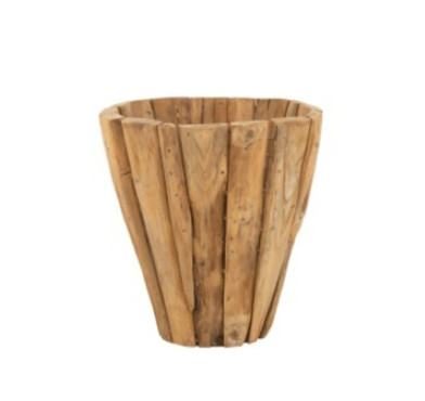 CACHE POT JACK EN BOIS TECK︱Lory